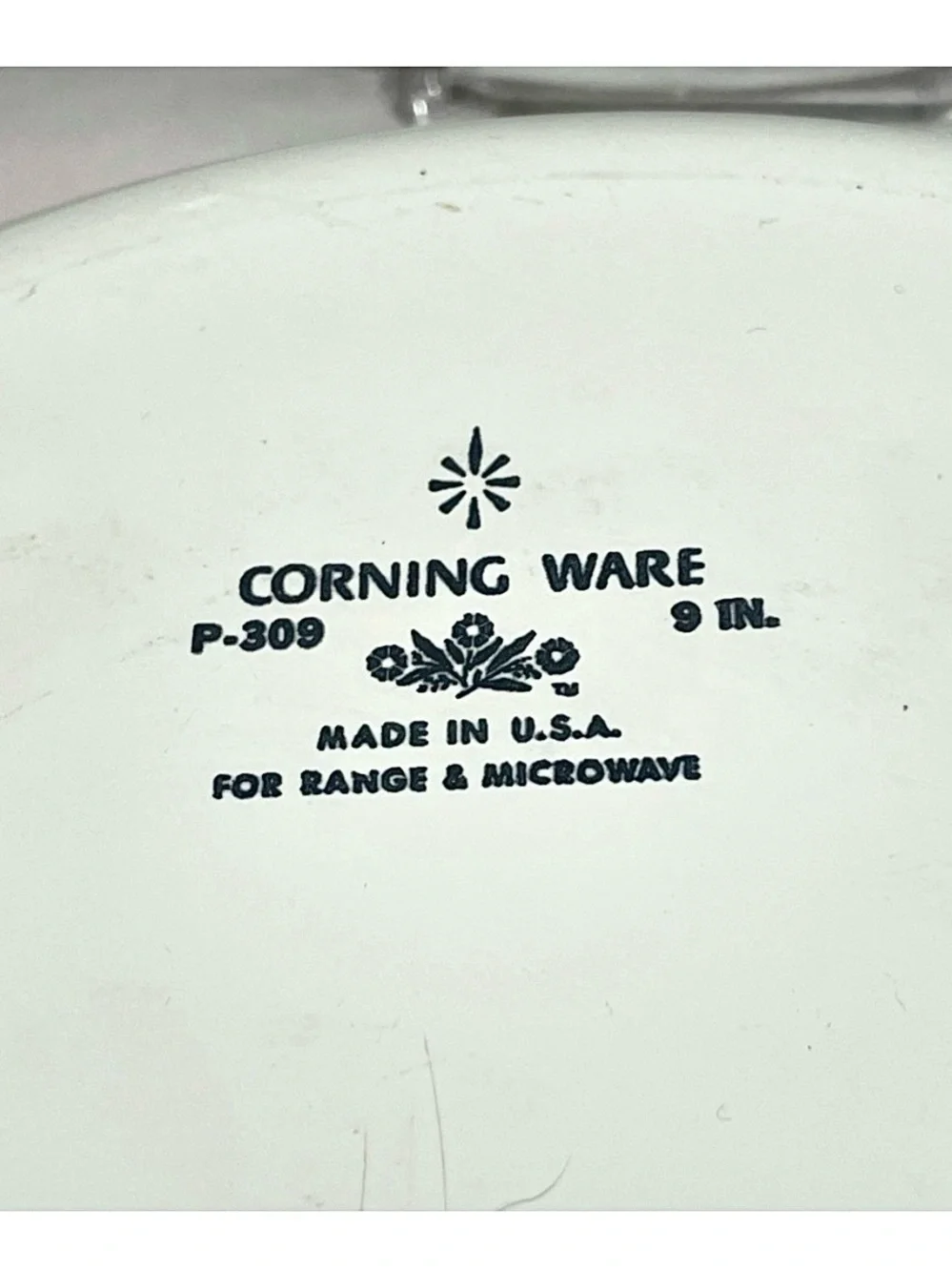 Pair (2) Corningware 9” “Blue Cornflower” Pie Pans Baking Dishes | Vintage | GUC